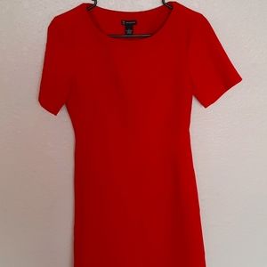 Red mid length dress New directions size 4